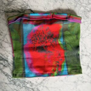 Summi Summi | Vibrant Floral - Tube Crop Top